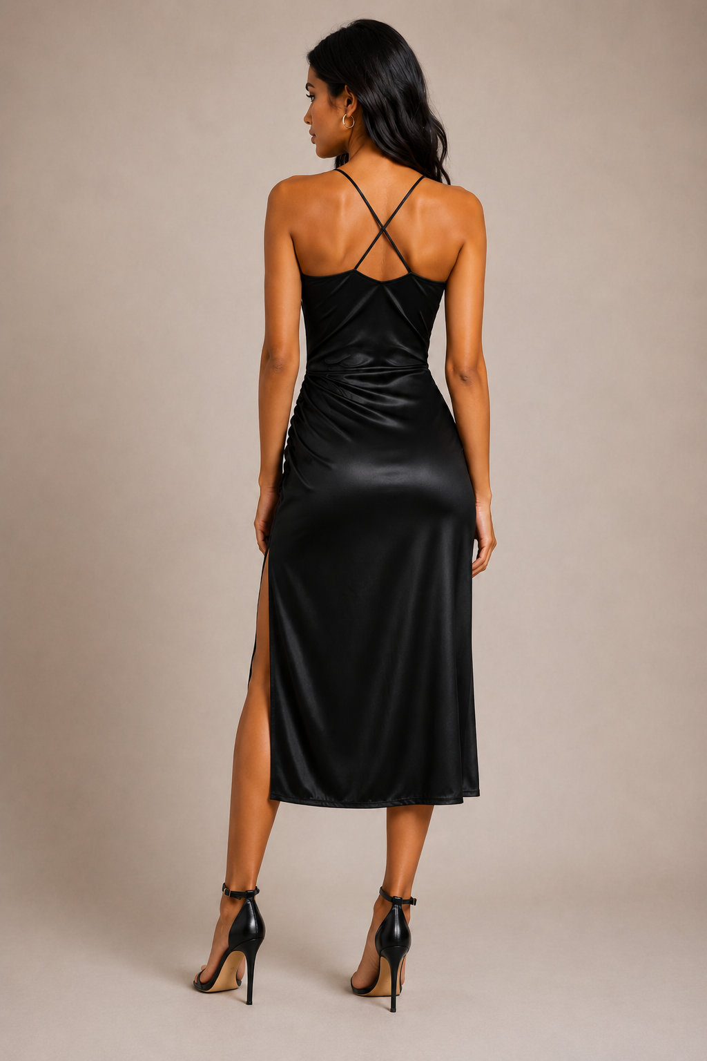 Black Satin Dress
