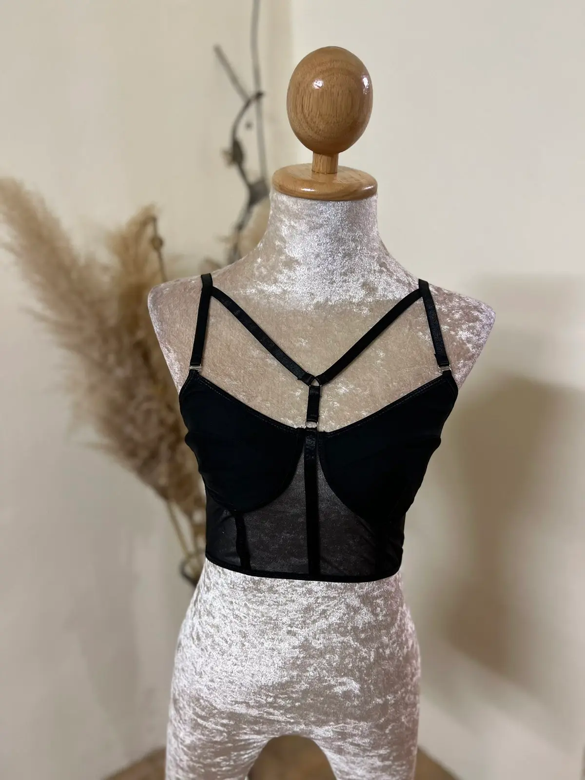 Fishbone Corset Crop Top