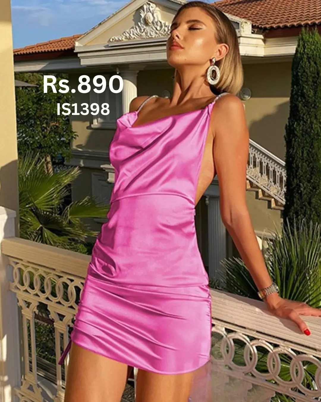 Silk Short Dress