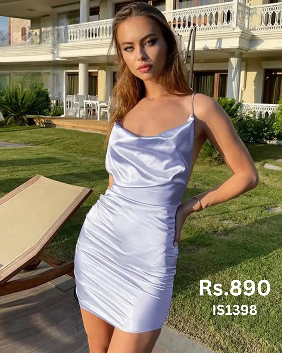 Silk Short Dress