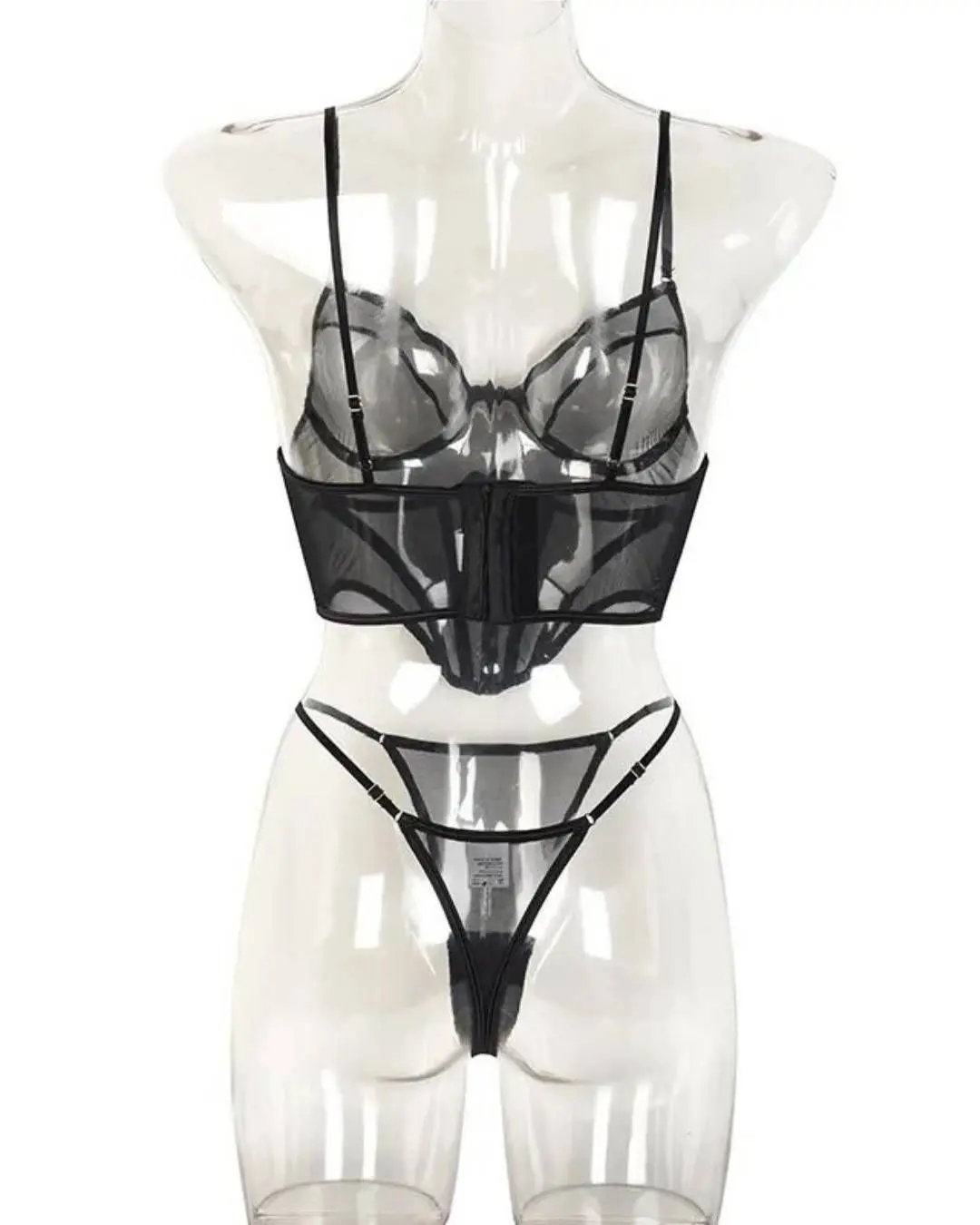 Two Pieces Mesh Lingerie