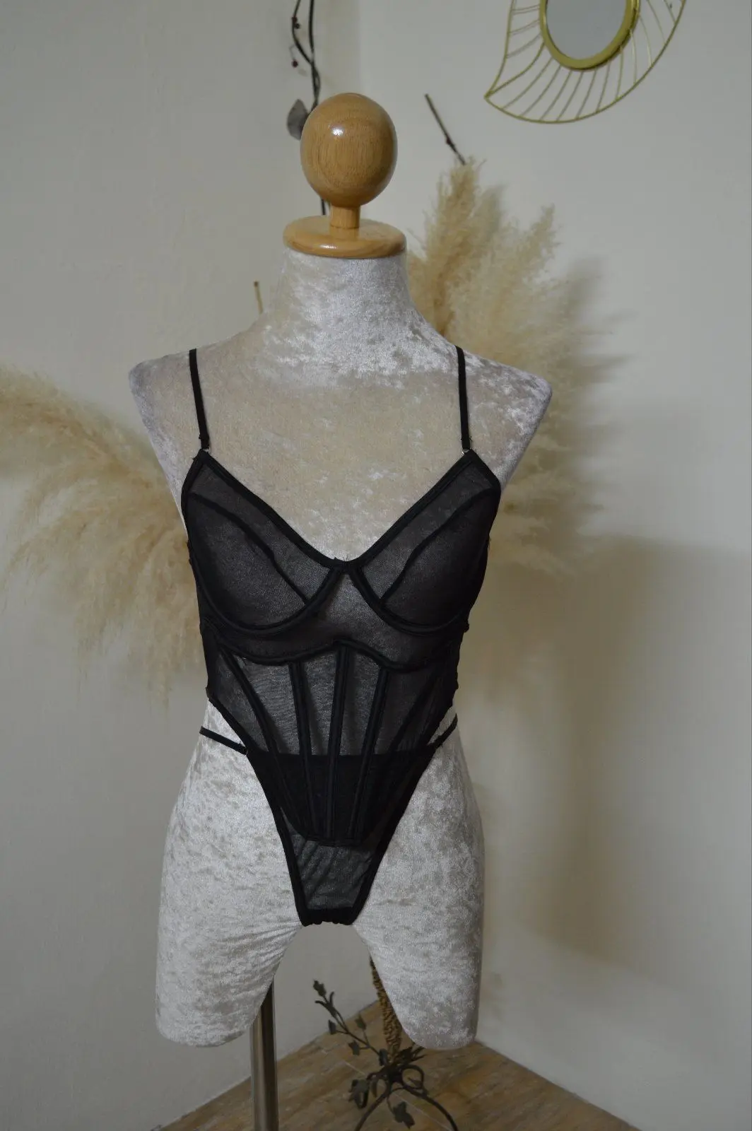 Two Pieces Mesh Lingerie