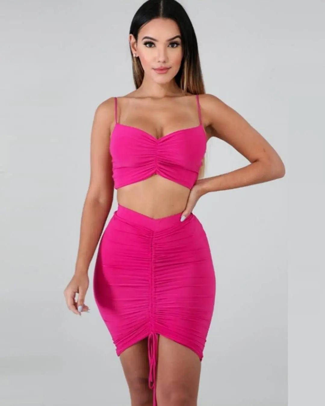 Crop Top And Skirts Outfit