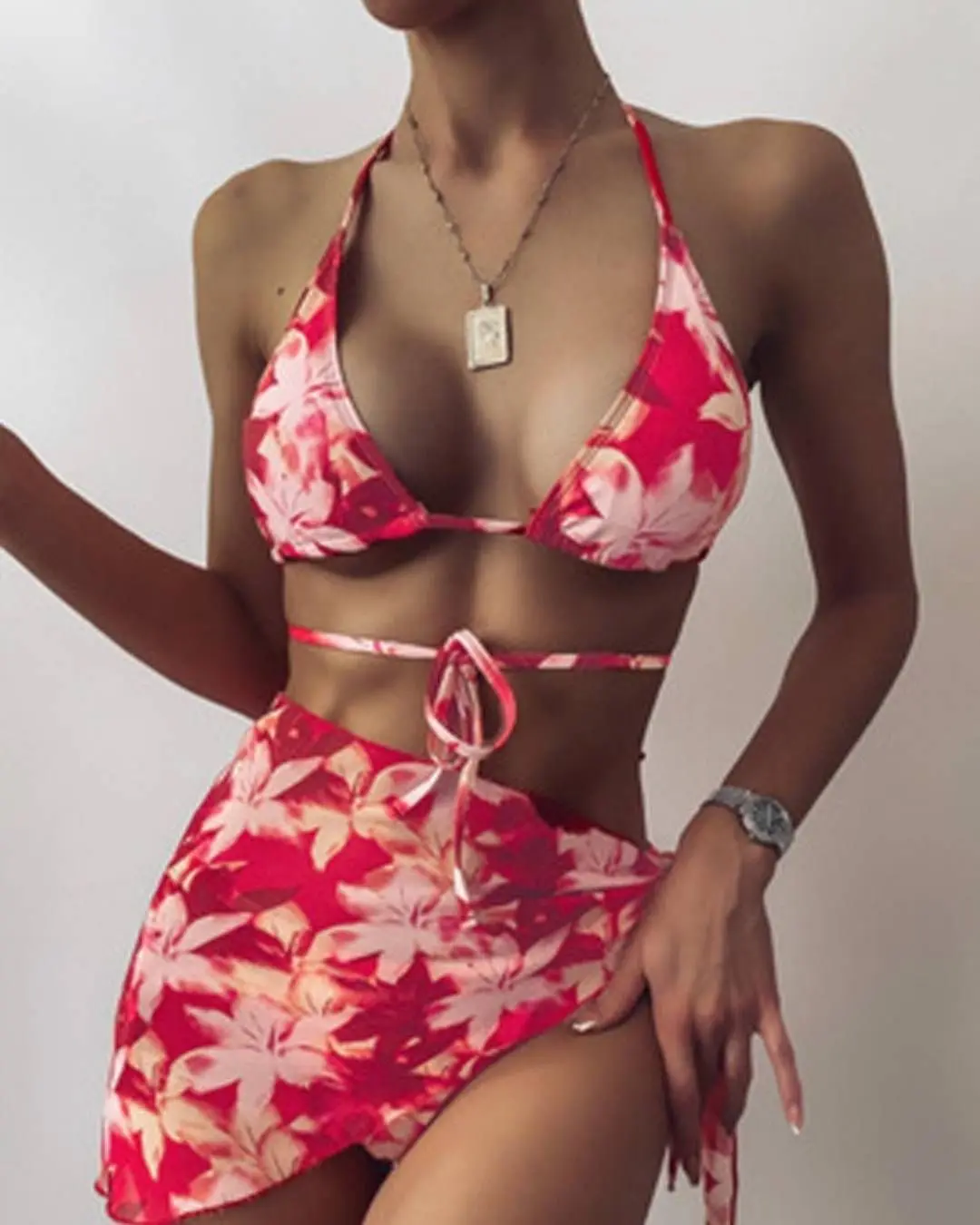 Two Pieces Tie Dye Bikini Set Push-Up