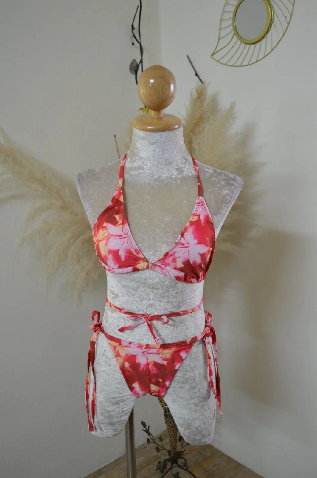 Two Pieces Tie Dye Bikini Set Push-Up