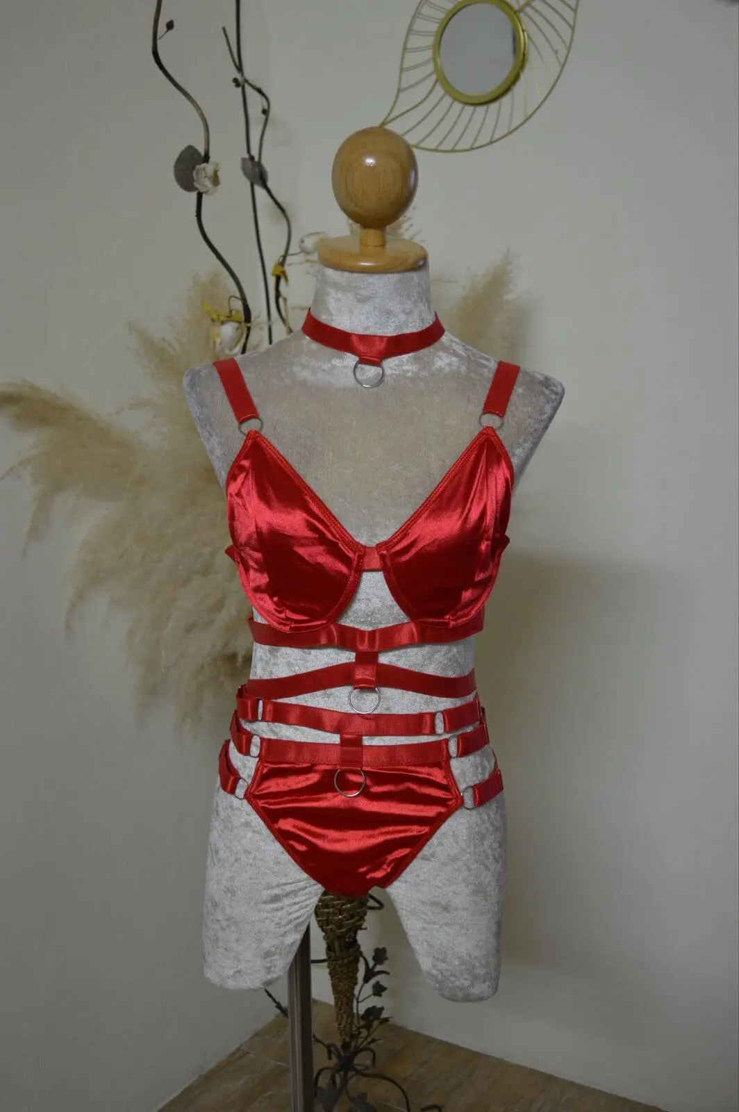 Valentine Lingerie Set with Choker