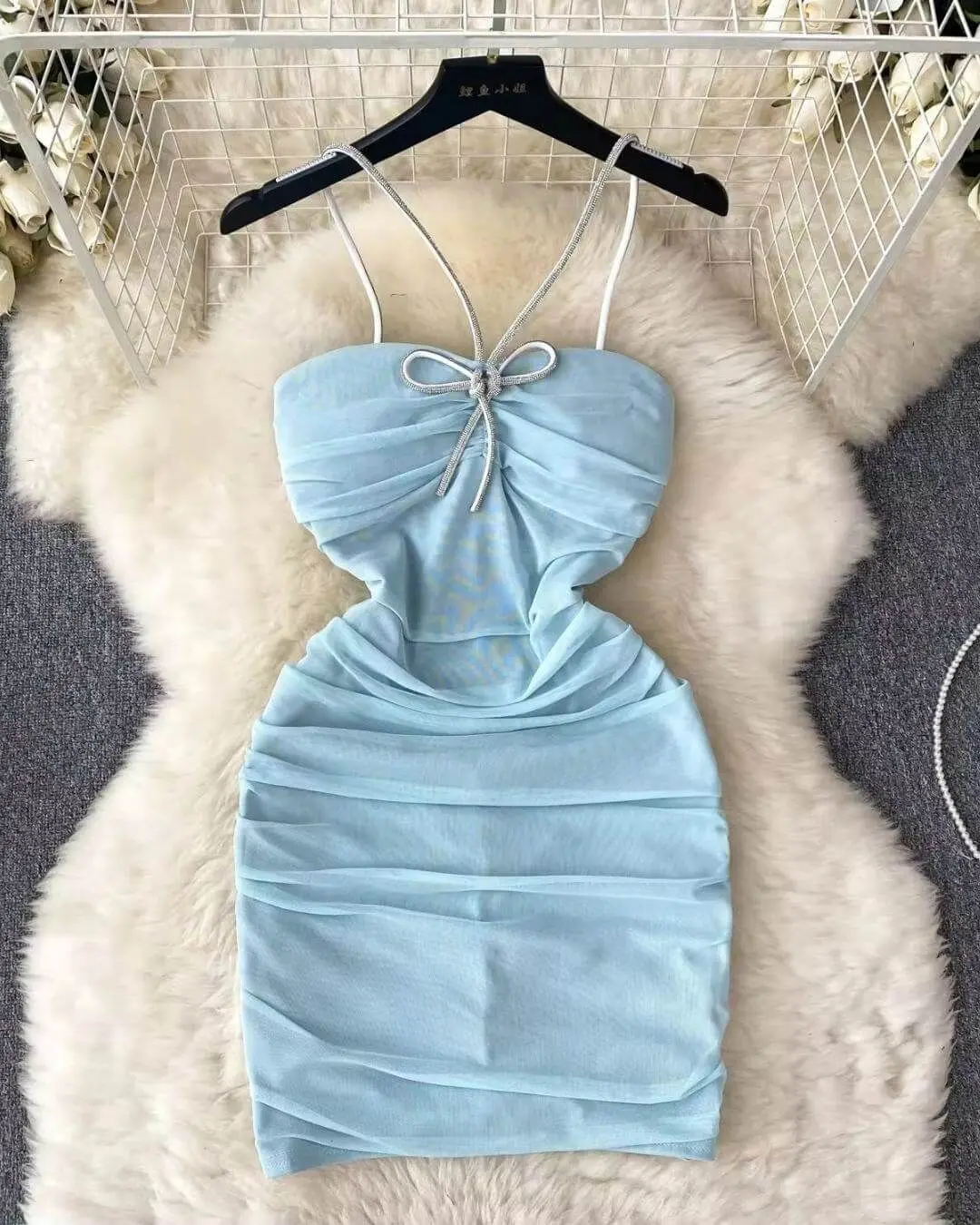 Sexy Halter Hip Midi Dress