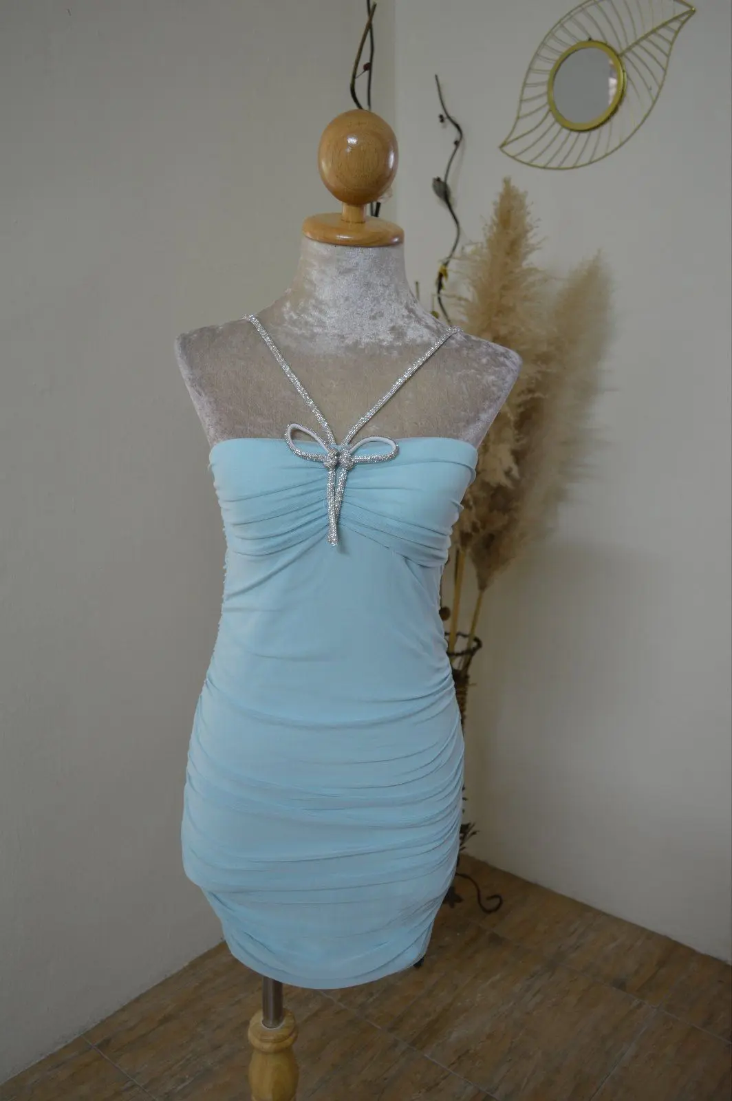 Sexy Halter Hip Midi Dress