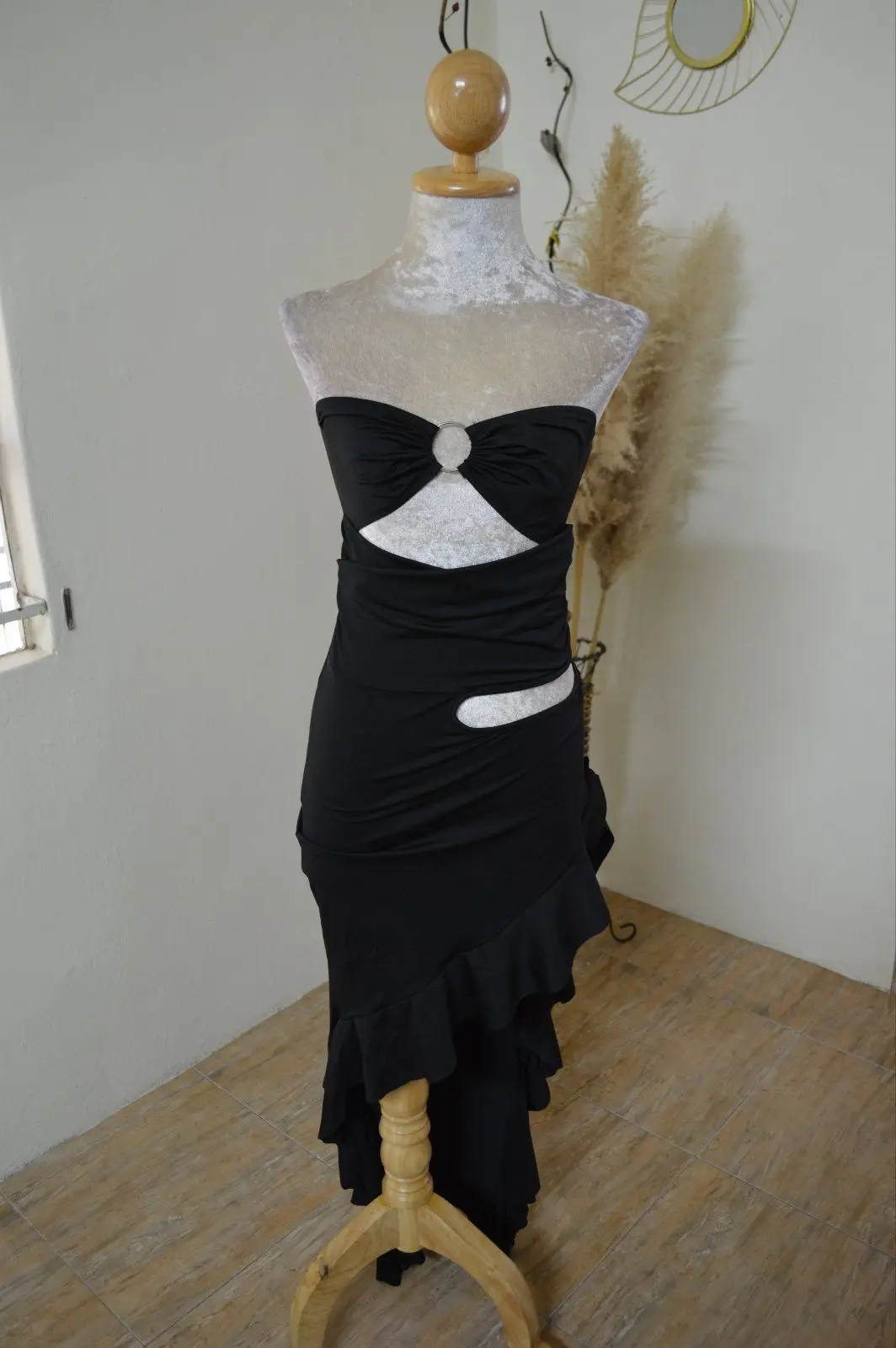Hollow Out Party Split Dress