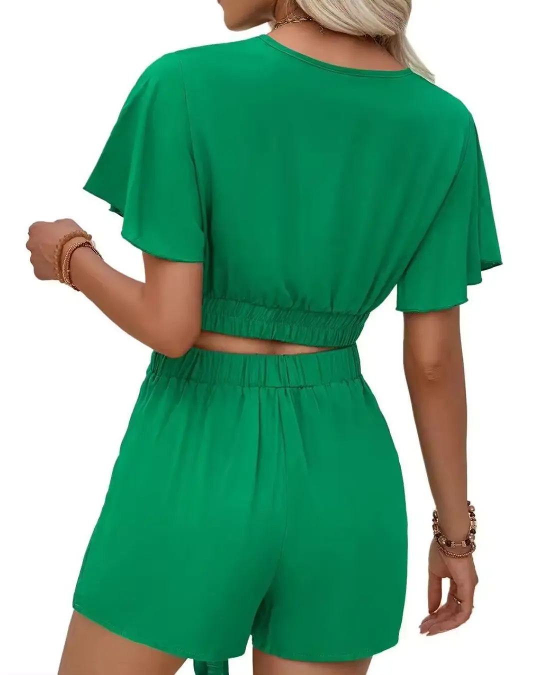 Casual Short Sleeved Shorts Set