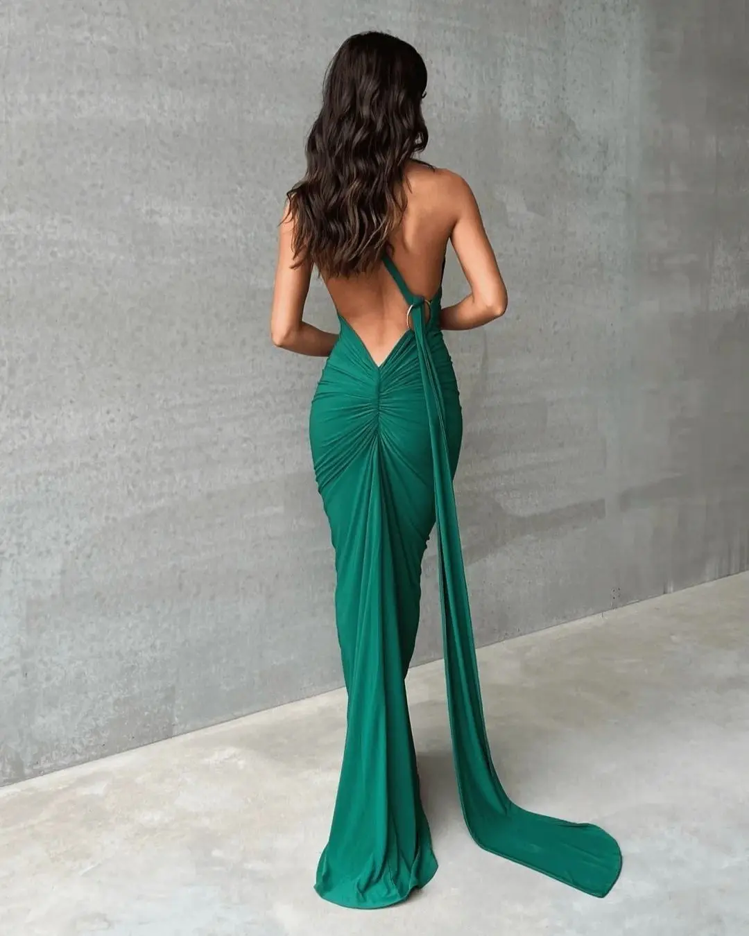 Backless Sleeveless Elegant Slit Dress