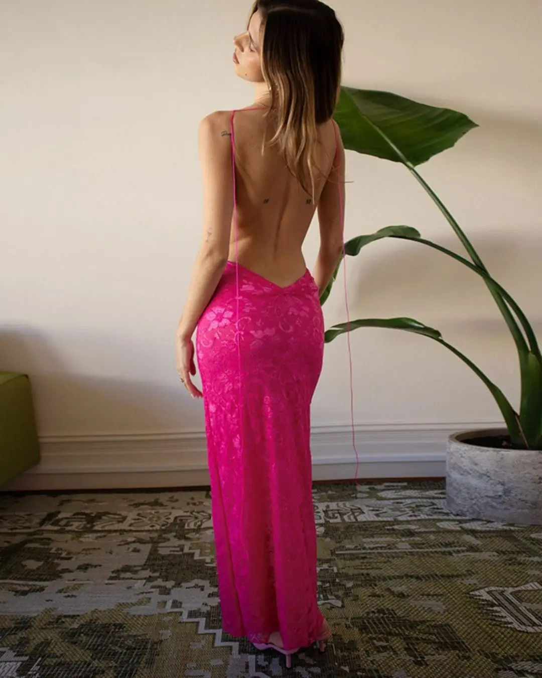 Pink Floral Dress