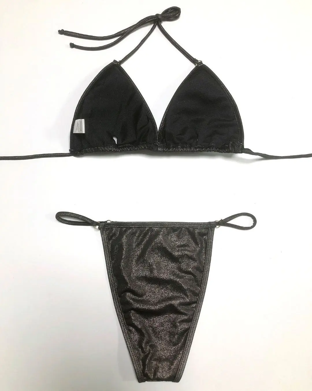 Shinny Thong Bikini Set