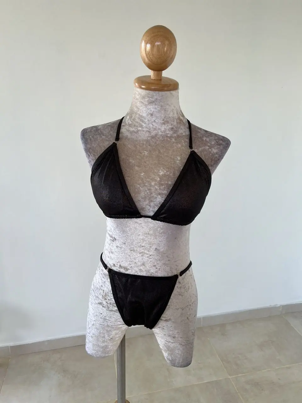 Shinny Thong Bikini Set