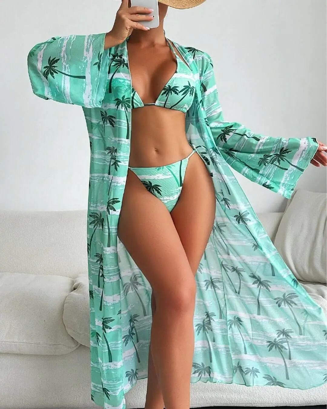Micro Bikini With Pareo Cover Up Dress