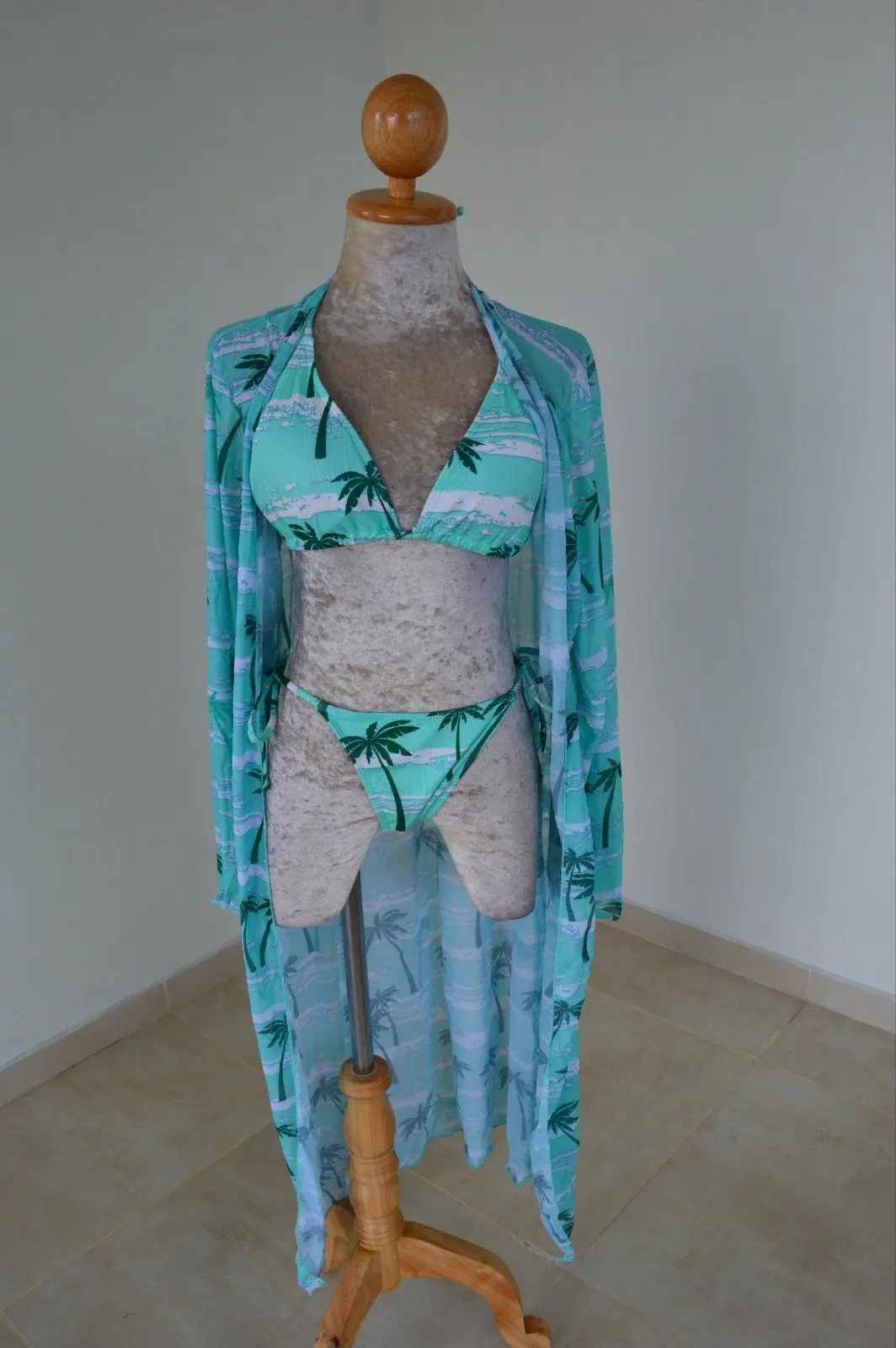 Micro Bikini With Pareo Cover Up Dress