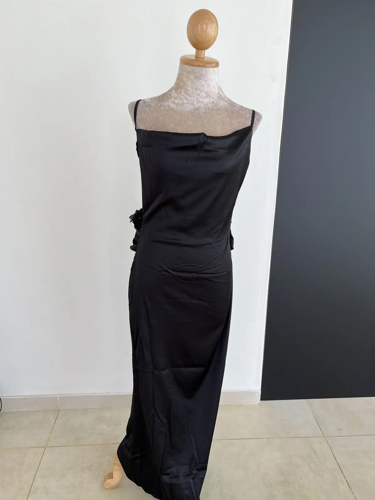 Slinky Spaghetti Strap Maxi Dress