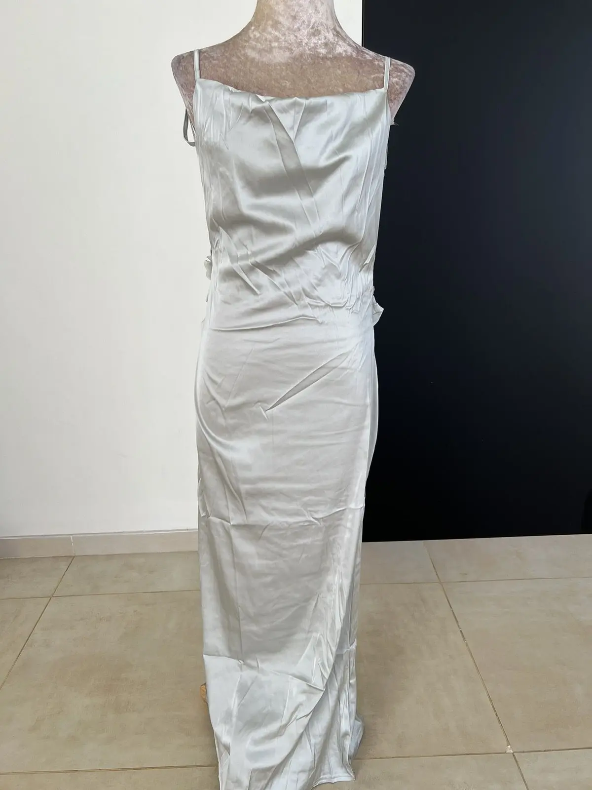 Slinky Spaghetti Strap Maxi Dress