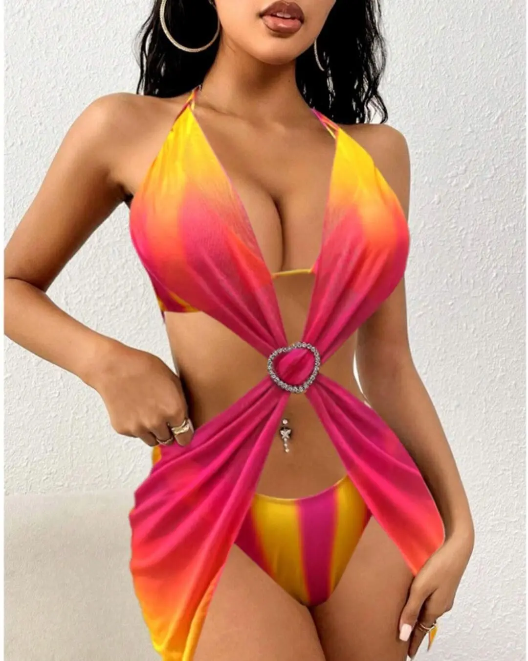 Sunset Cutout Bikini Set