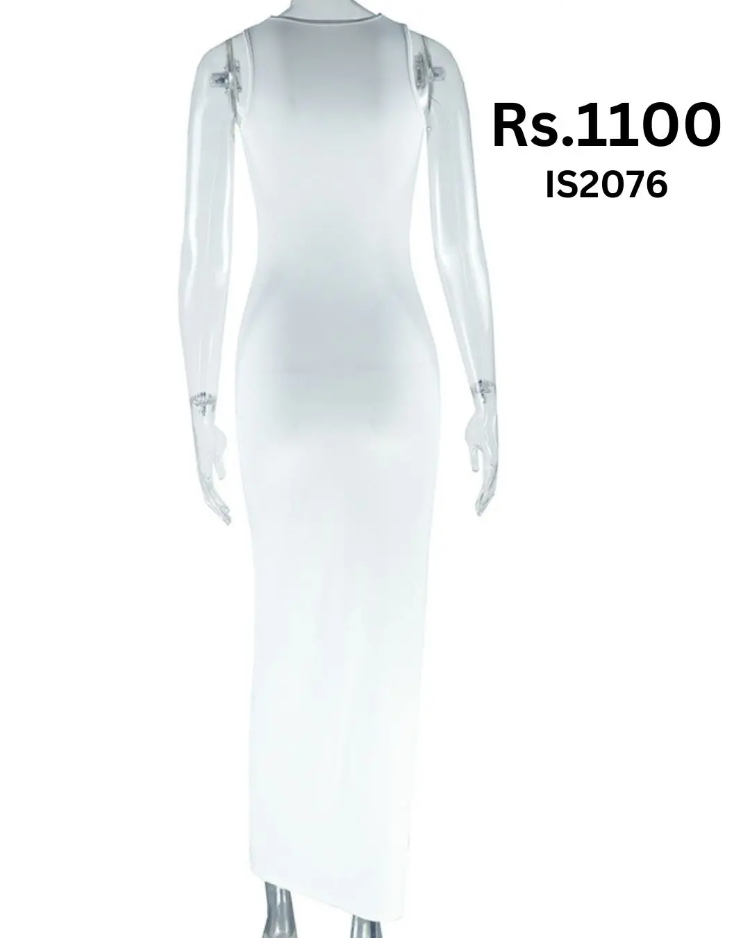 Cut-out White Dress