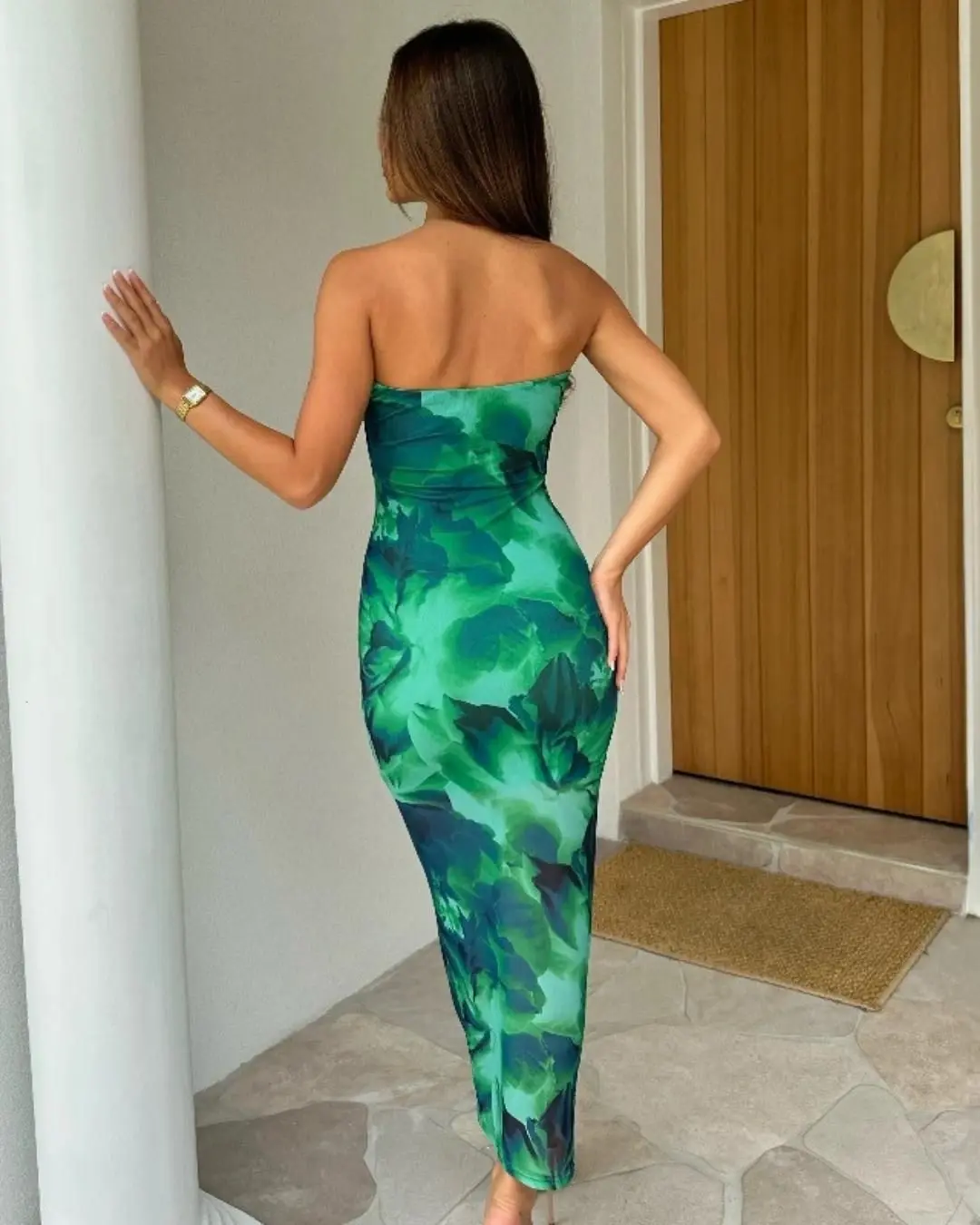 Tube Floral Dress