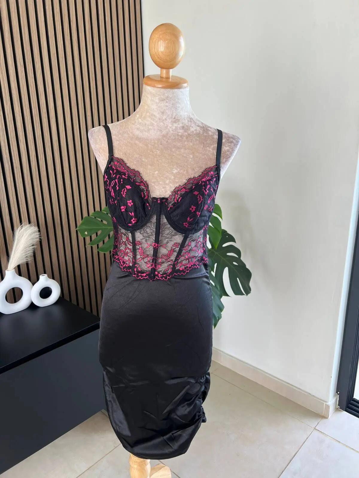 Lace Corset Bodycon Mini Dress