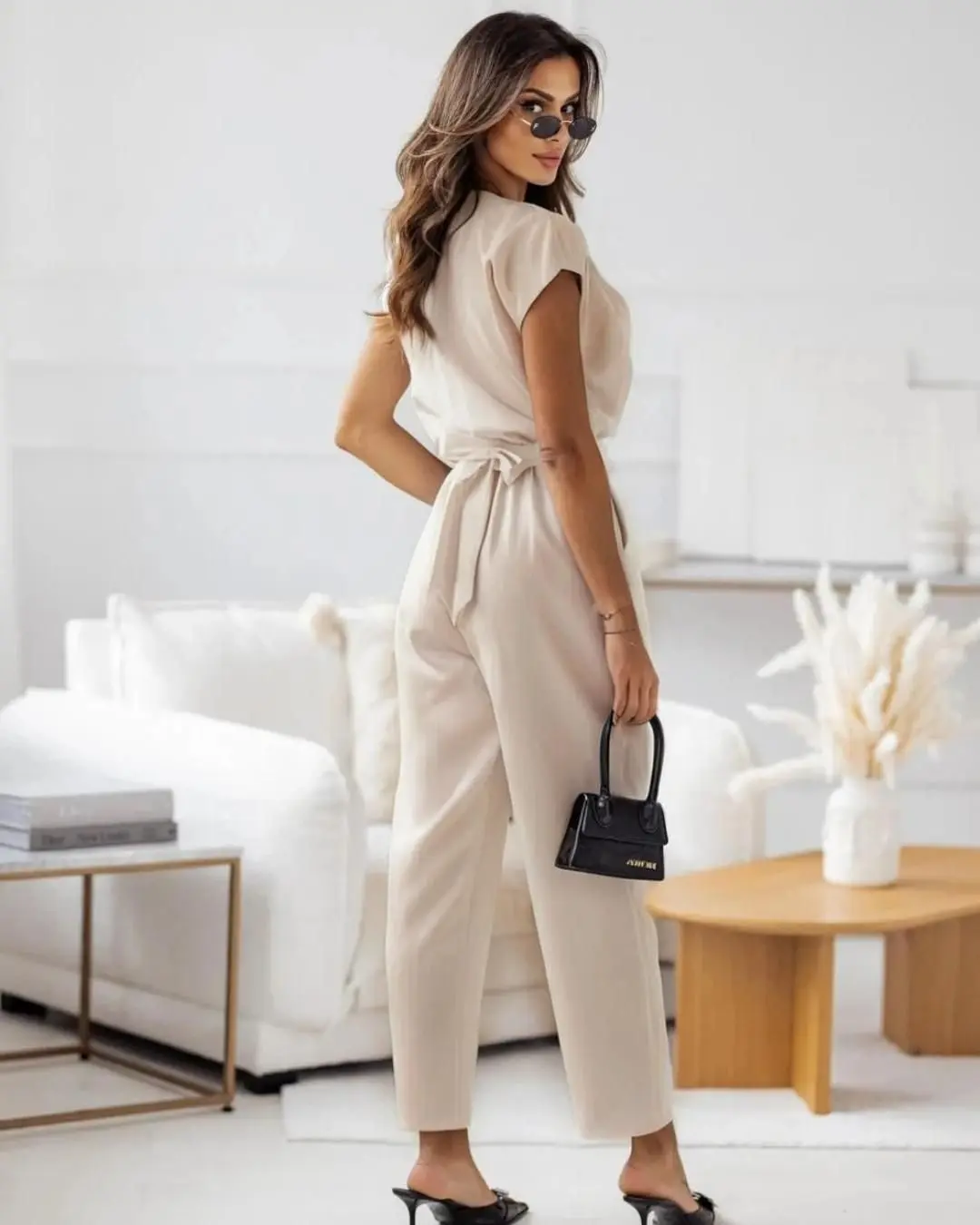 Sophisticated Belted Jumpsuit