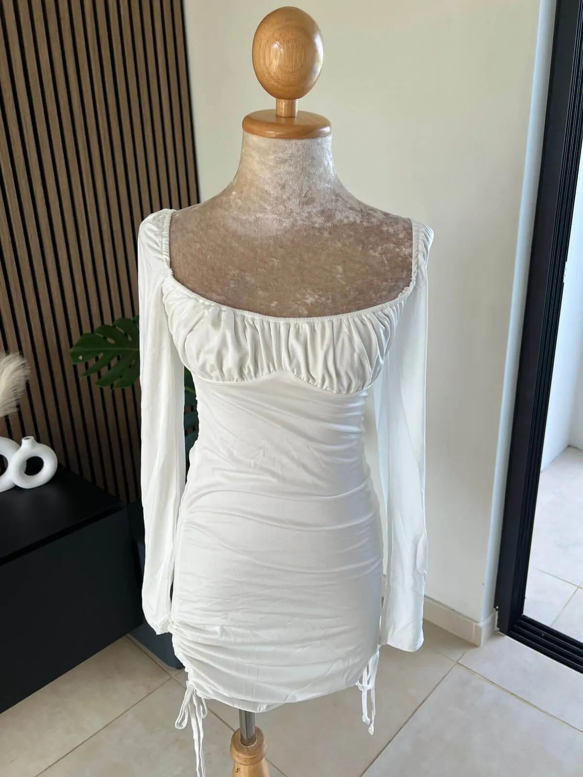 Luxe Elegance Ruched Mini Dress