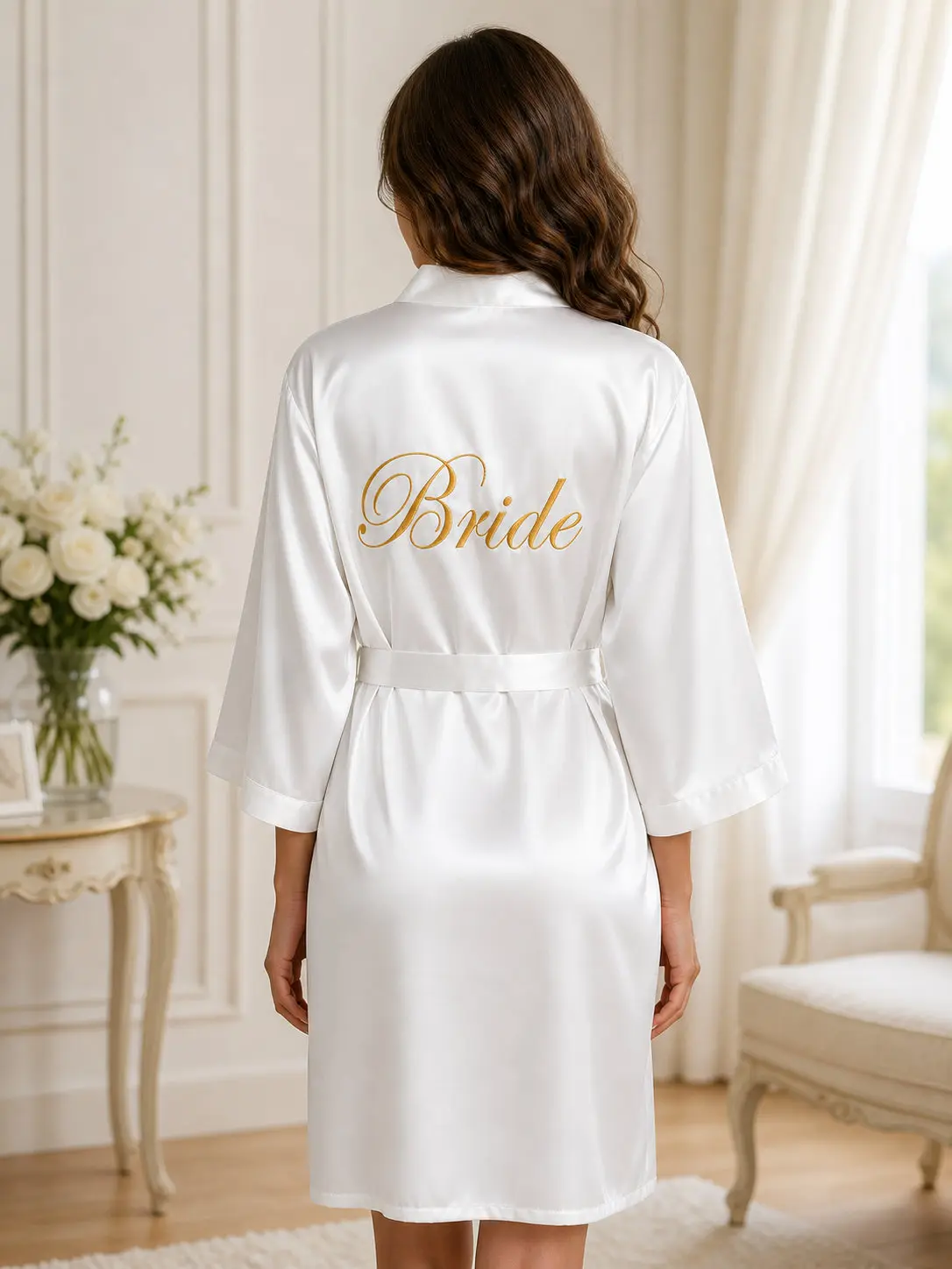 Satin Bridal Robe