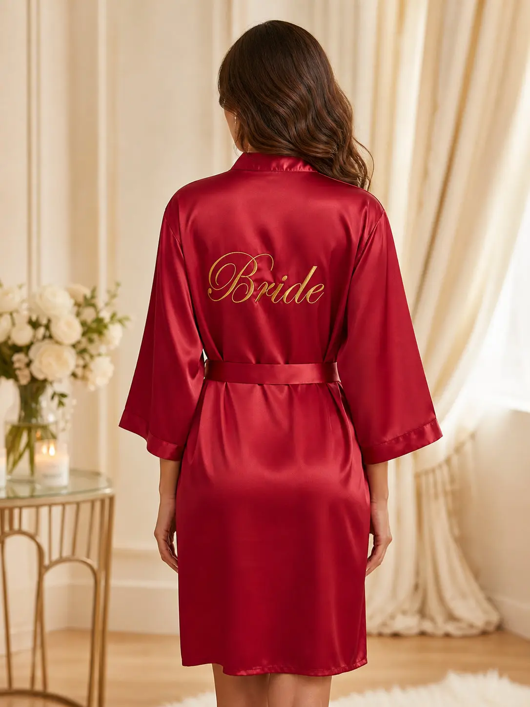Satin Bridal Robe