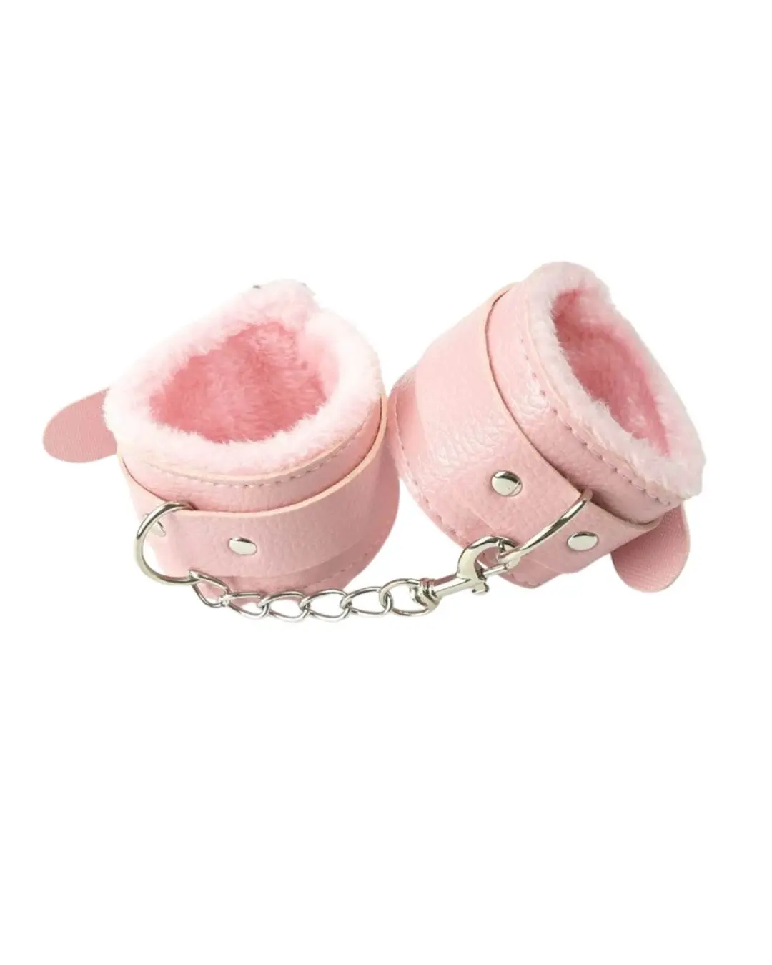 Ajustable PU Leather Plush Handcuffs