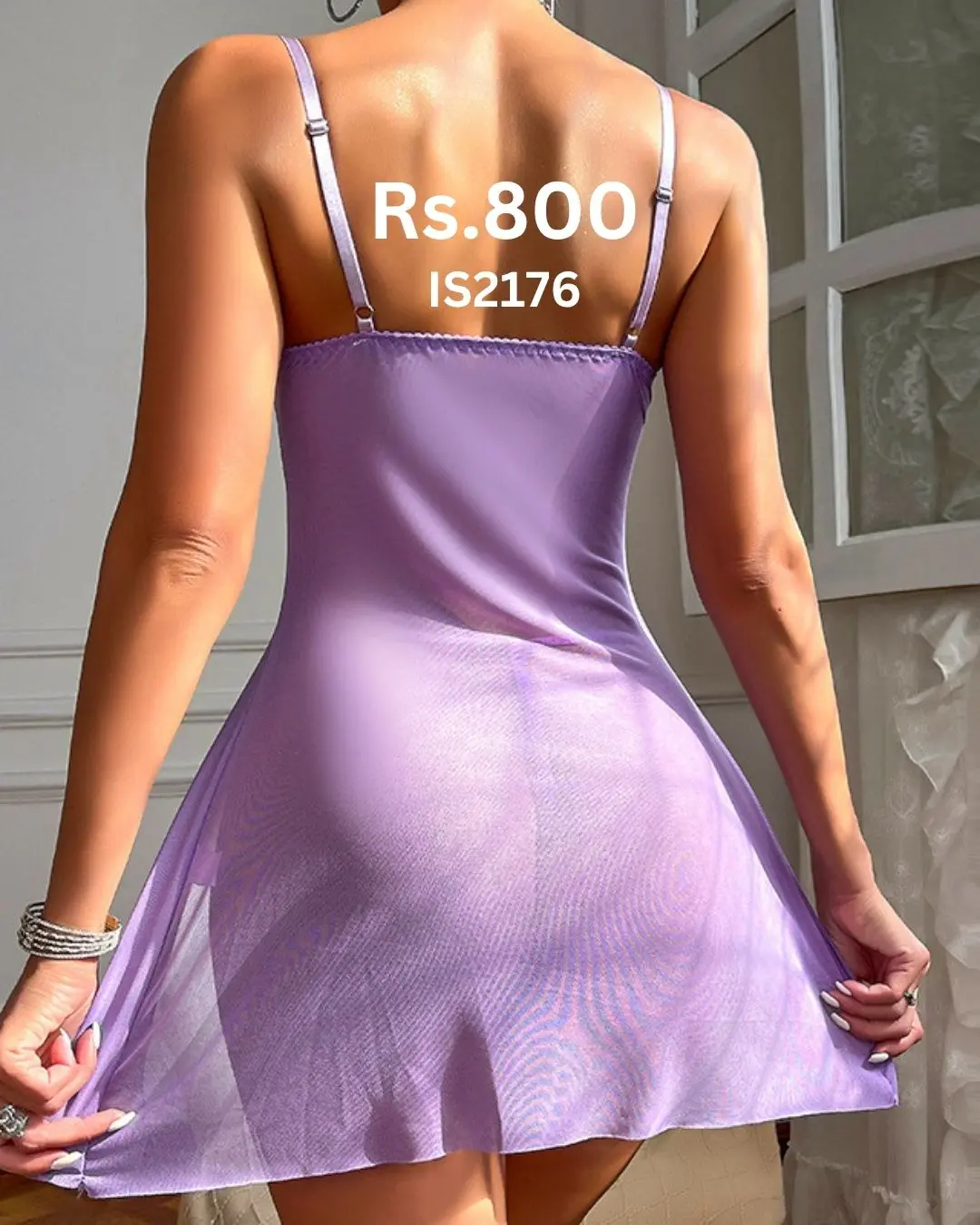 French Pure Desire Lace Sleeping Dress