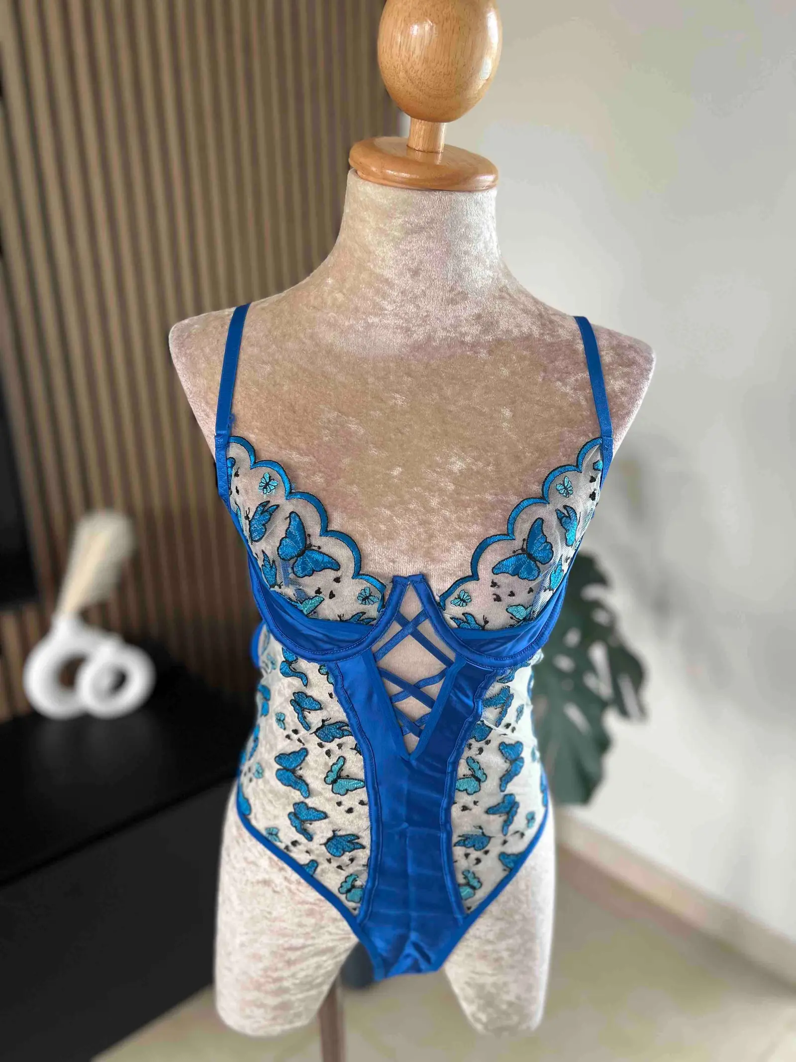 Sexy Blue Bodysuit