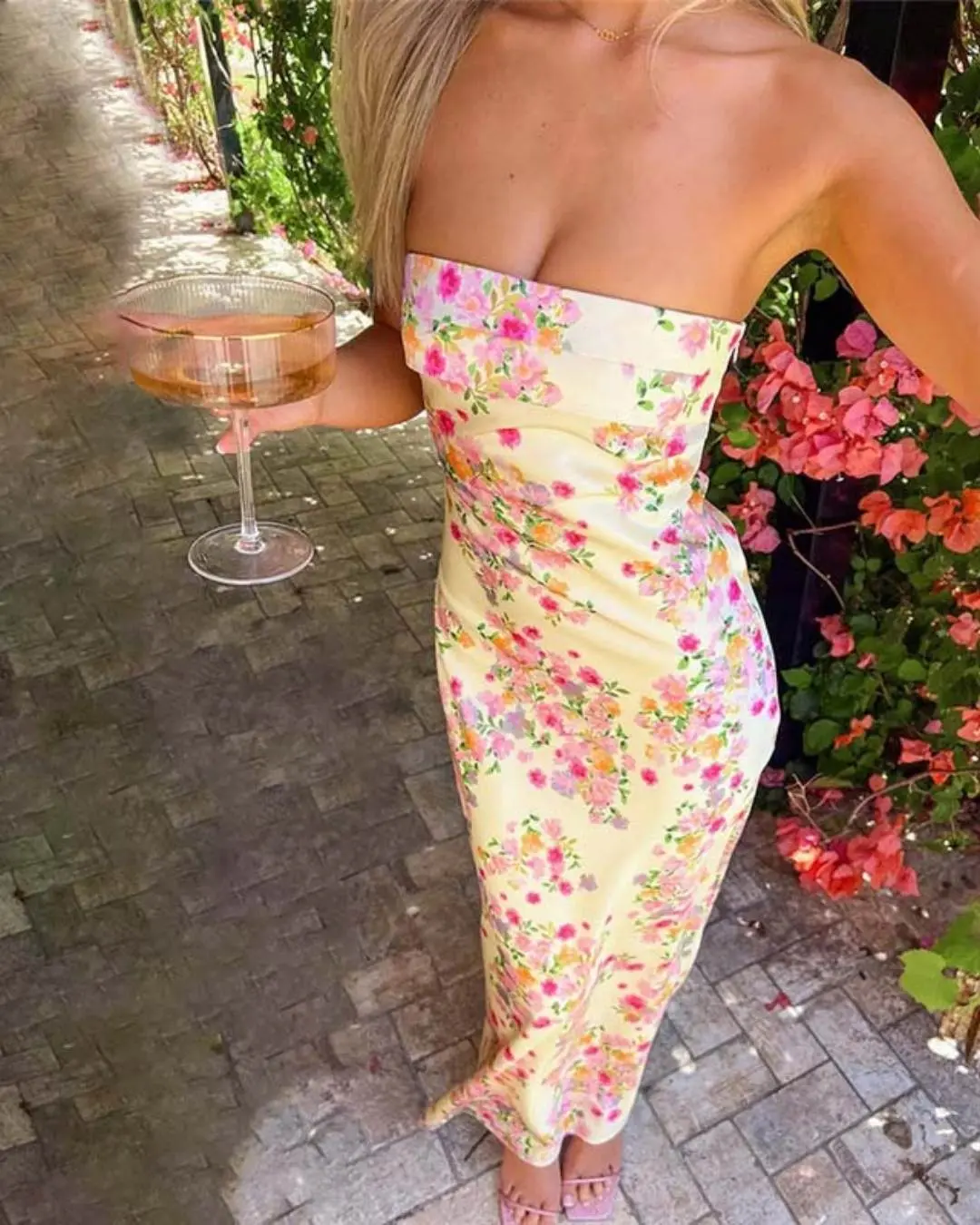 Blossom Silk Gown