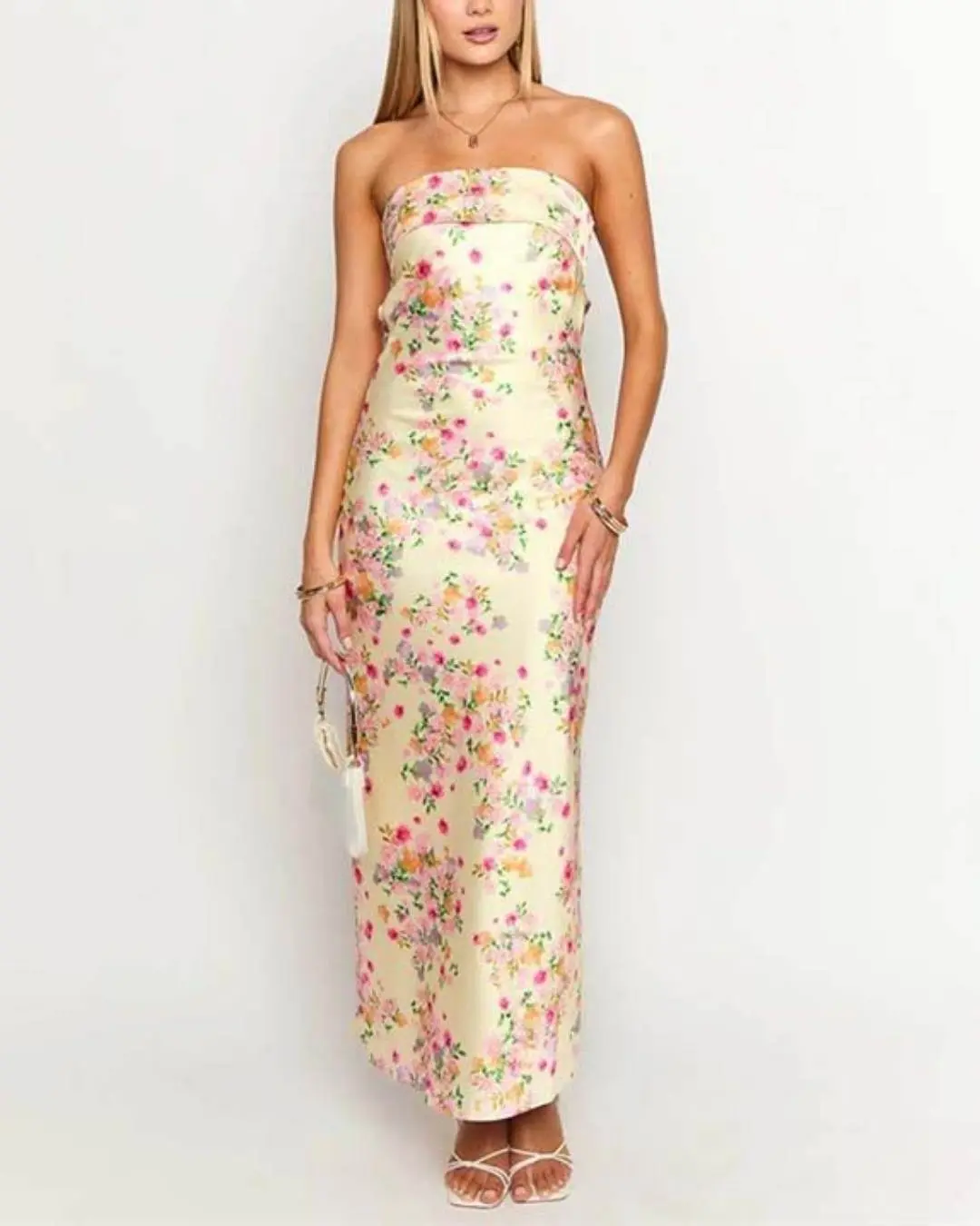 Blossom Silk Gown