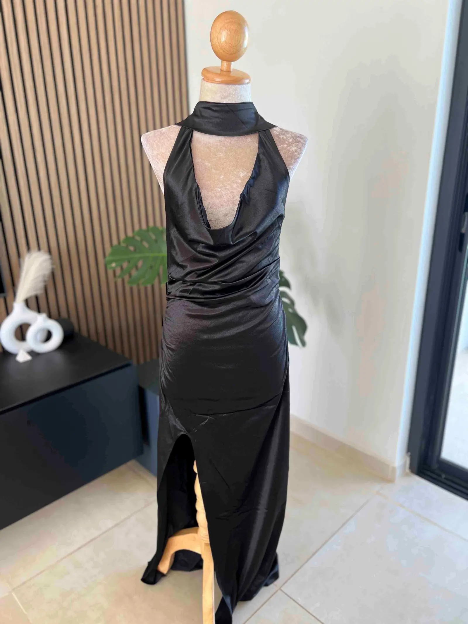 Satin Halter Dress