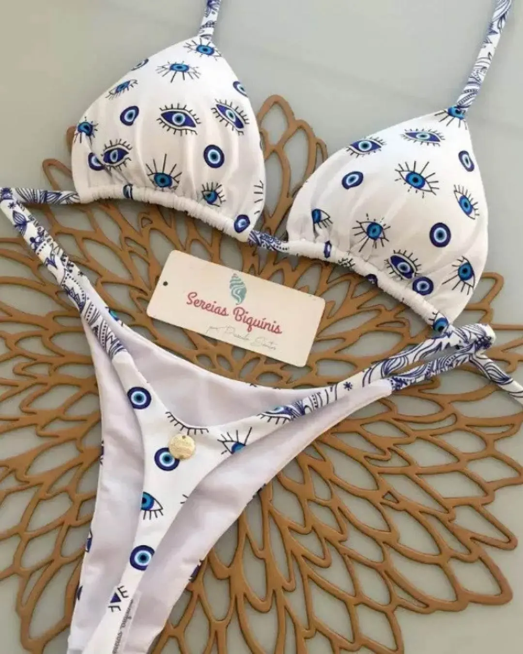 Evil Eye Triangle Bikini