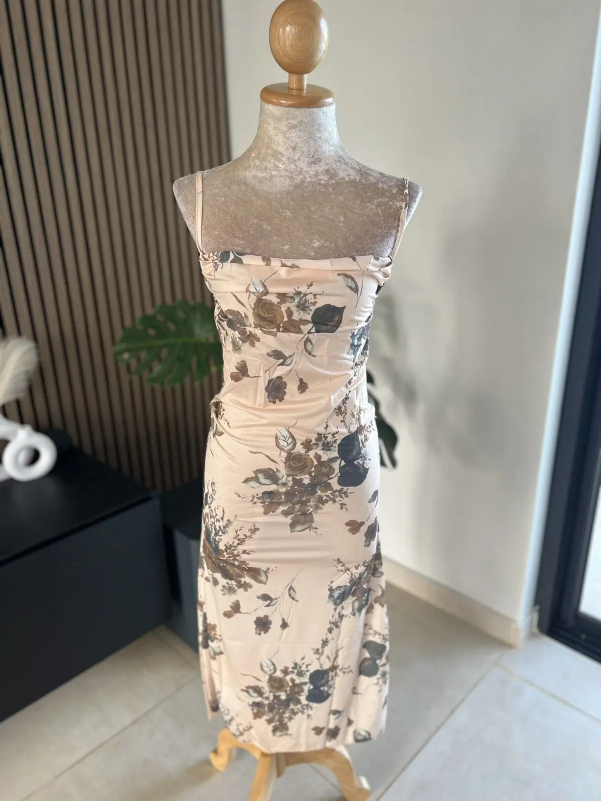 Floral Satin Dress