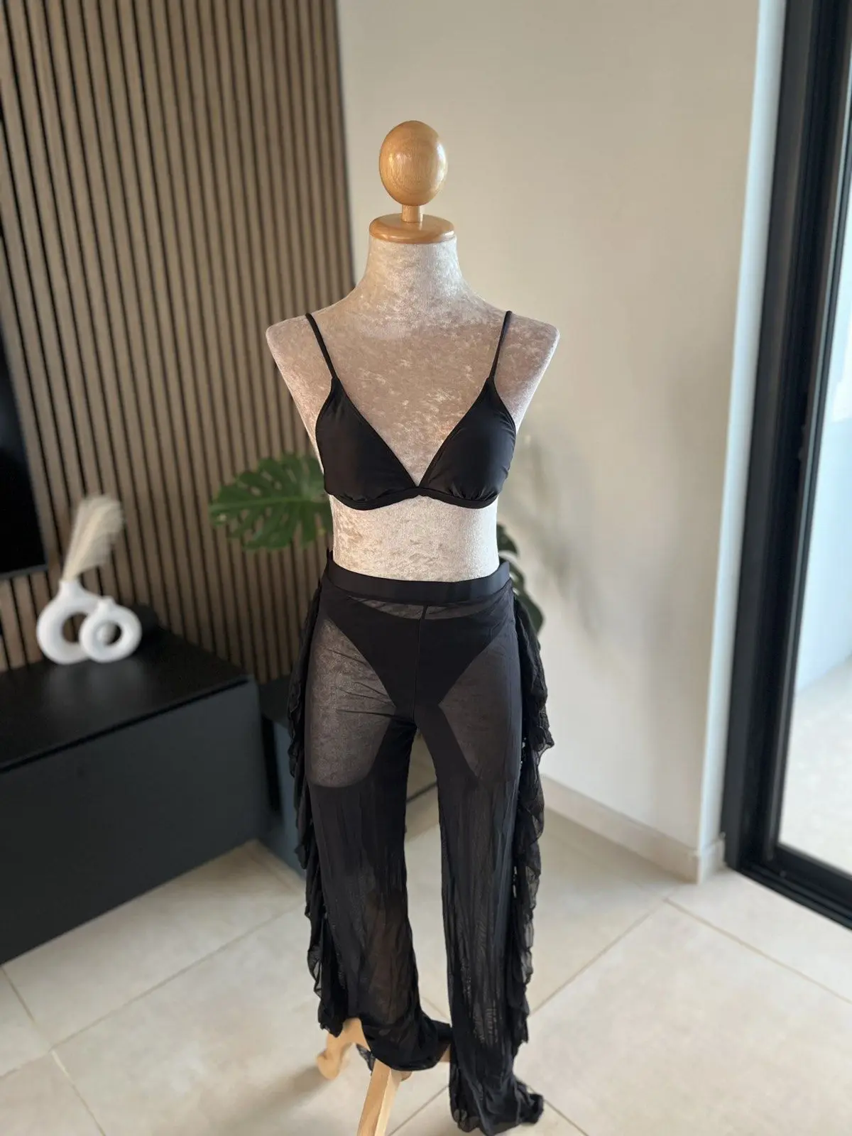 Noir Illusion Bikini Set