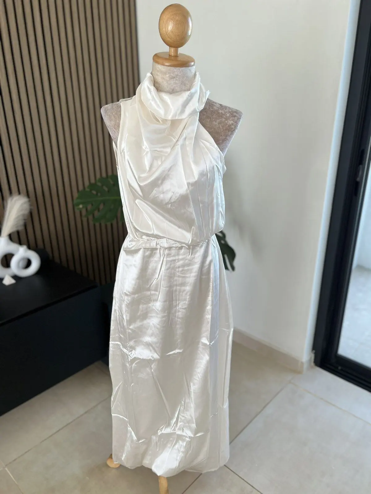 Soft Shine Halter Dress