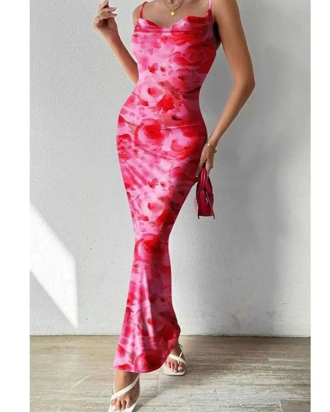 Pink Floral Dress