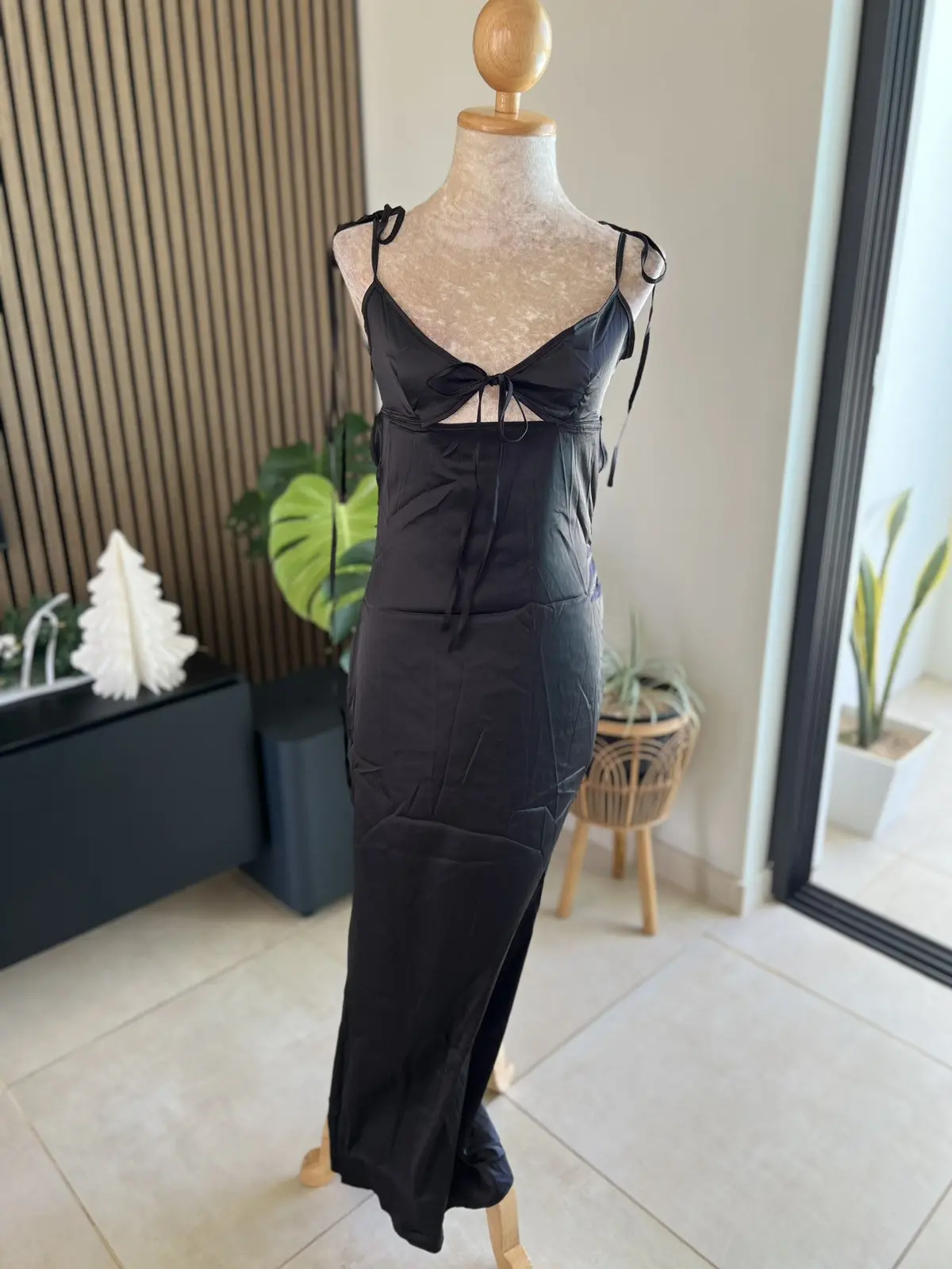Black Satin Dress