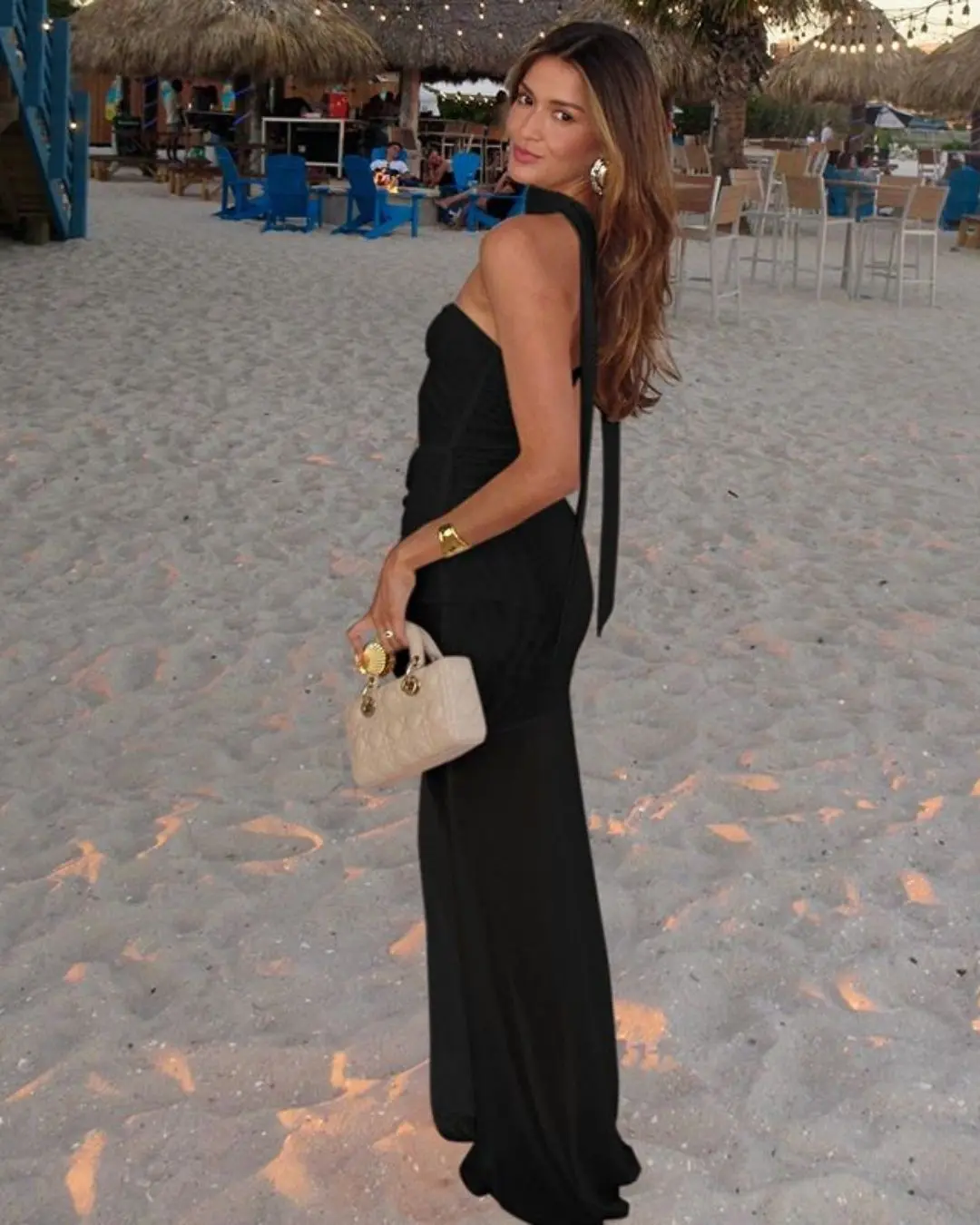 Strapless Ribbon Cocktail Dress