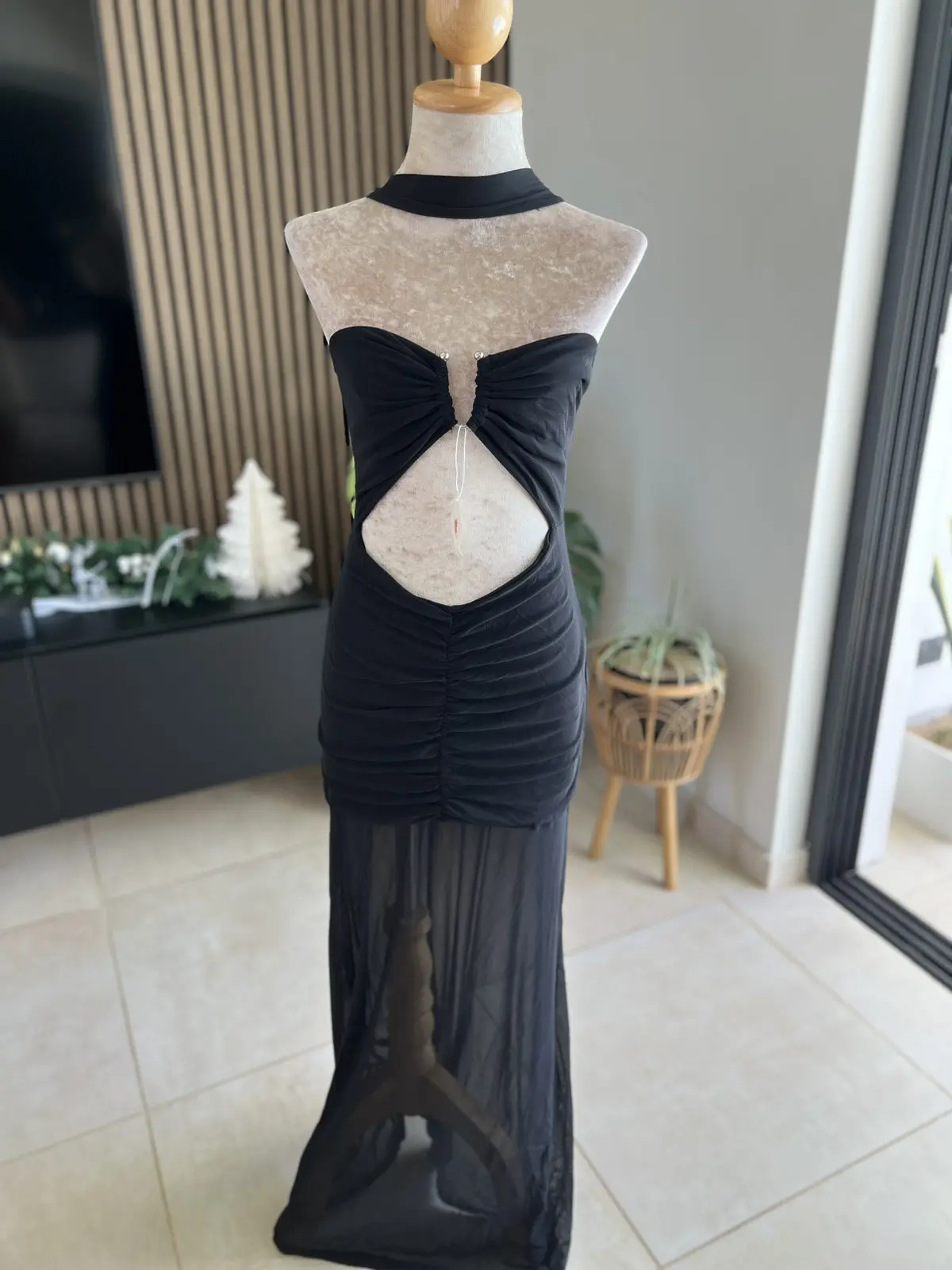 Strapless Ribbon Cocktail Dress