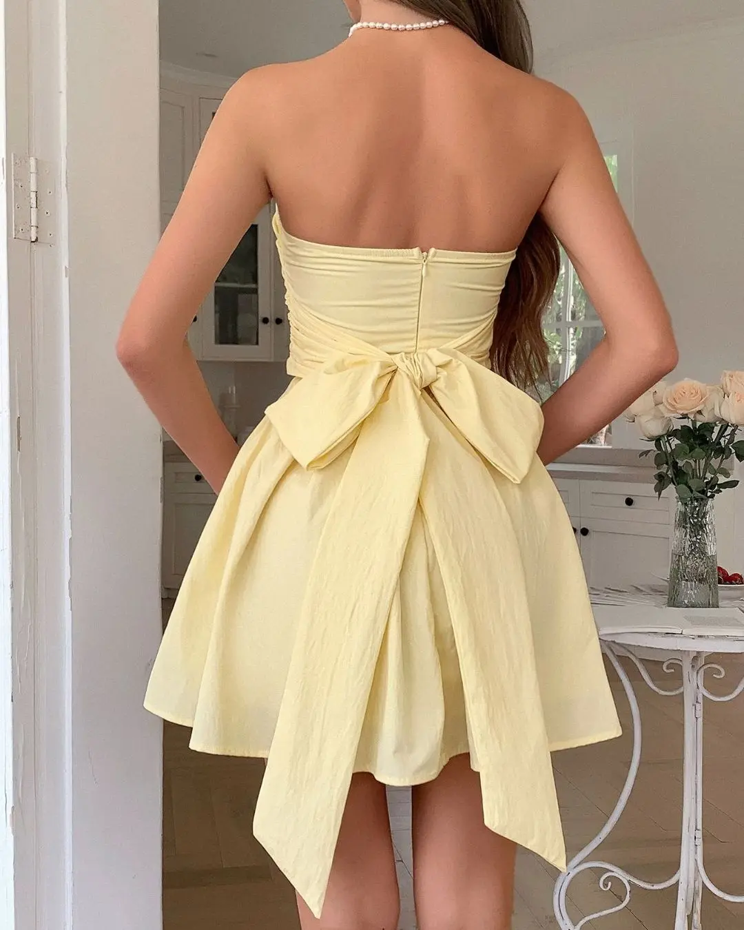 Strapless Casual Summer Dress