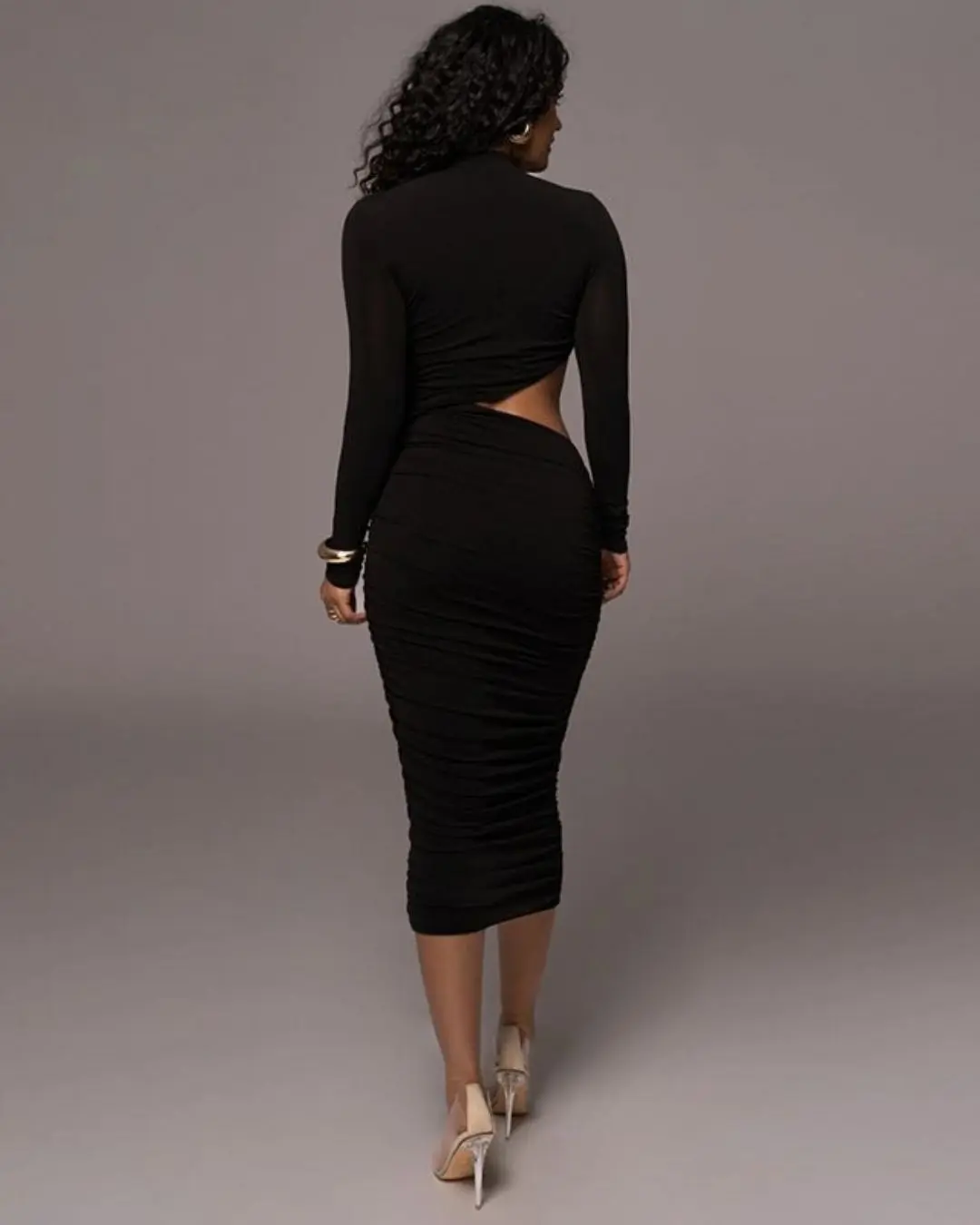 Waist Cut-Out Elegant Dress