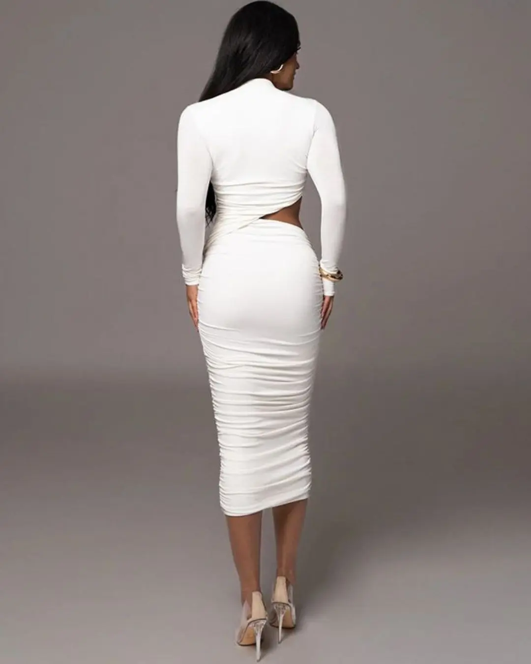 Waist Cut-Out Elegant Dress