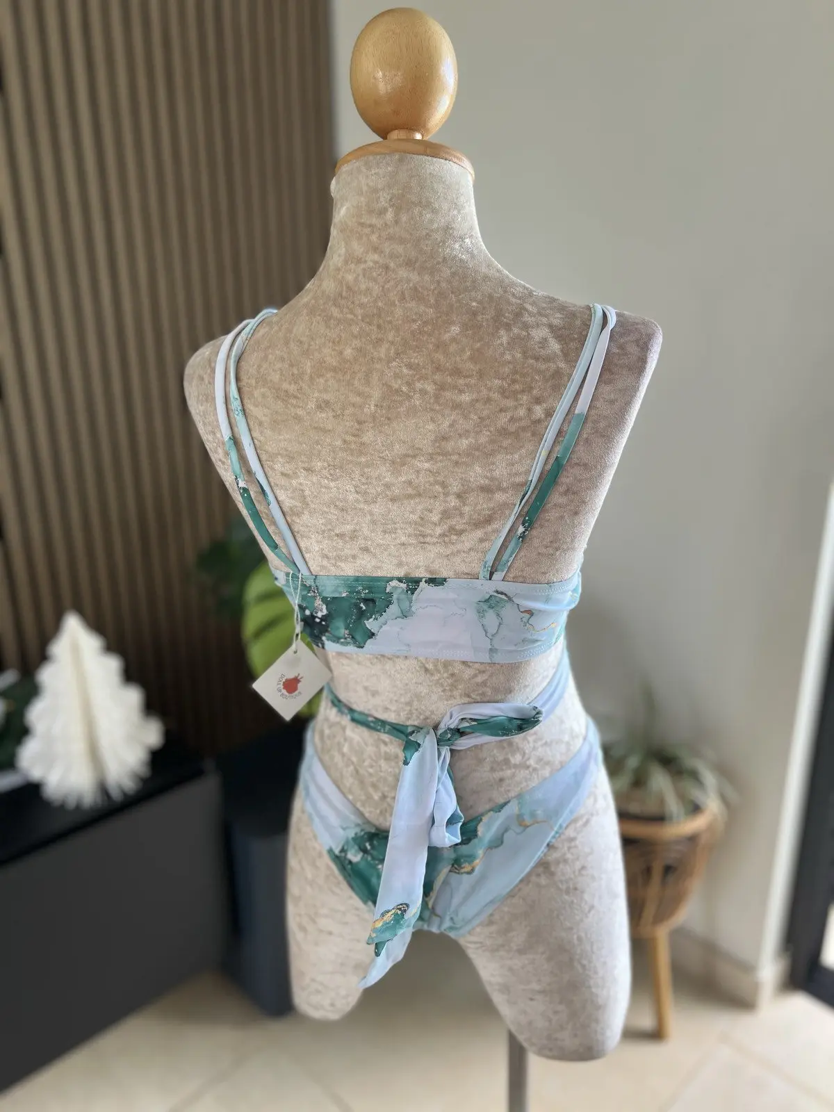 Crisscross Tie-Dye Bikini Set