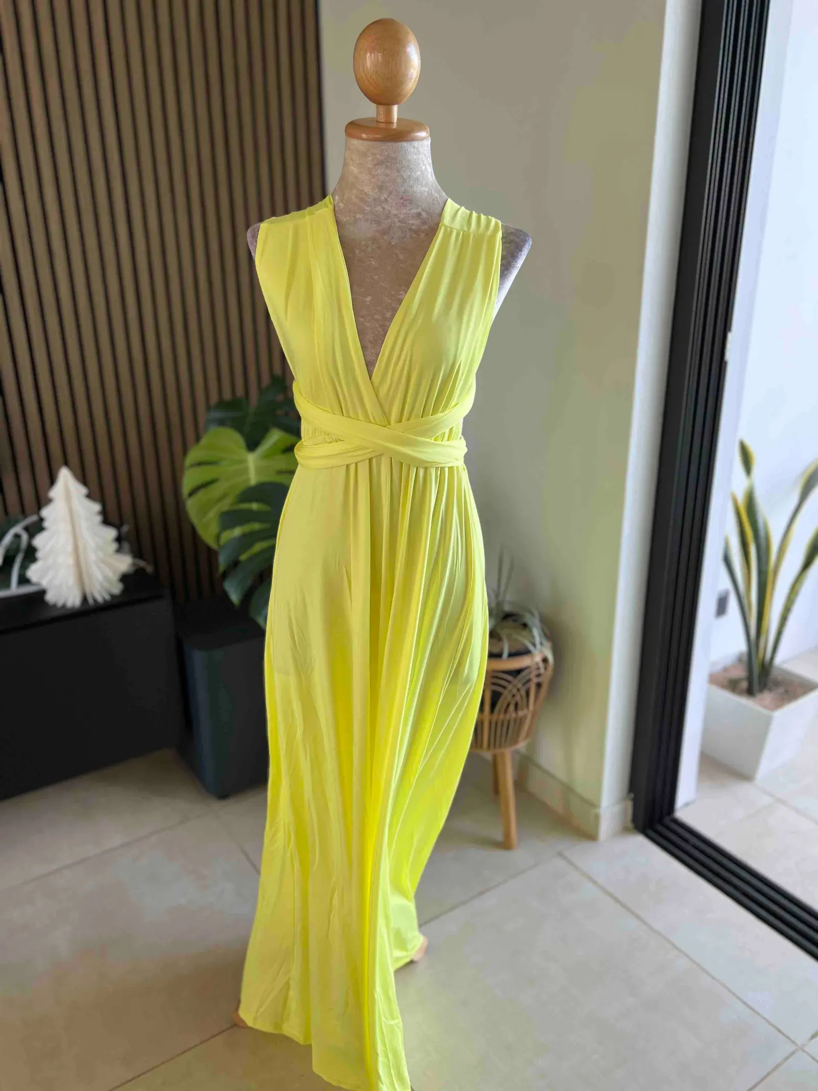 Crisscross Strap Neck Summer Dress