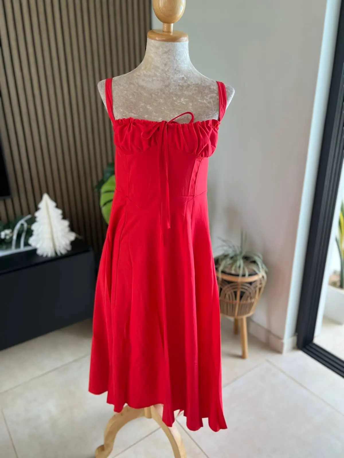 Corset Lace Up Maxi Dress
